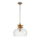 Lucas + McKearn - PD1005G-1 - One Light Pendant - Toissant - Gold Leaf/Silver Leaf