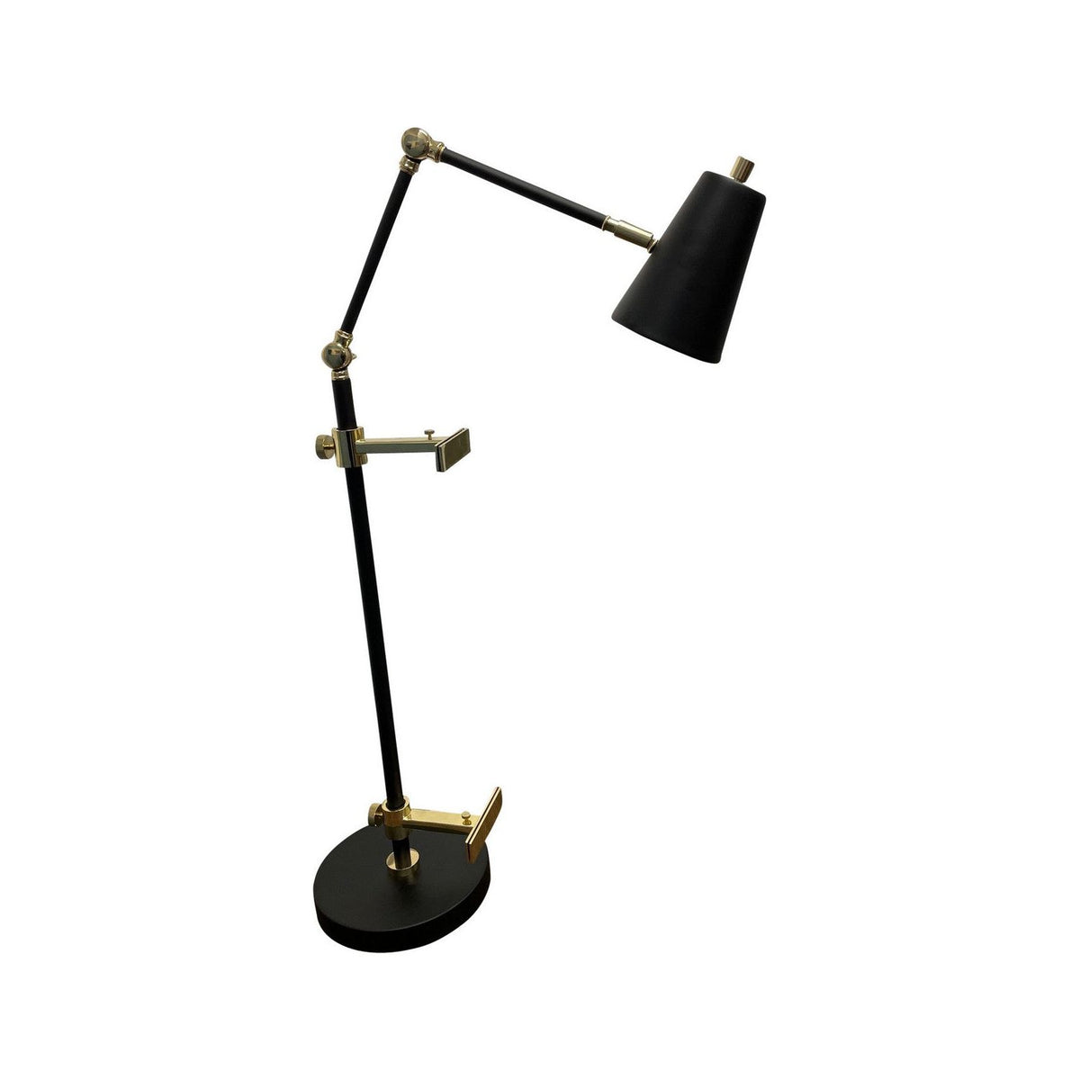 House of Troy - RN351-BLKPB - LED Task Lamp - River North - Black/Polished Brass