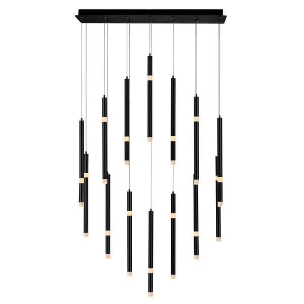 Flute LED Linear Chandelier