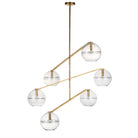 Visual Comfort Modern - SLCH354CPAB - Six Light Chandelier - Lowing - Polished Antique Brass