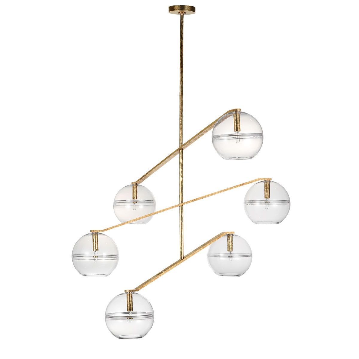 Visual Comfort Modern - SLCH354CPAB-L - LED Chandelier - Lowing - Polished Antique Brass