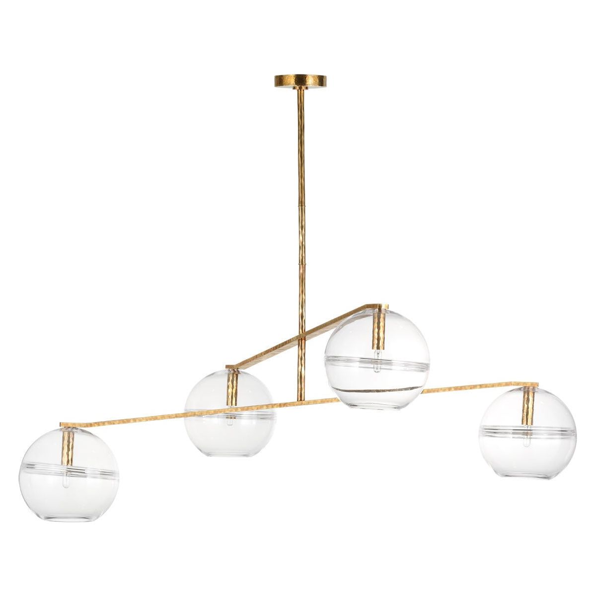 Visual Comfort Modern - SLCH355CPAB - Four Light Chandelier - Lowing - Polished Antique Brass