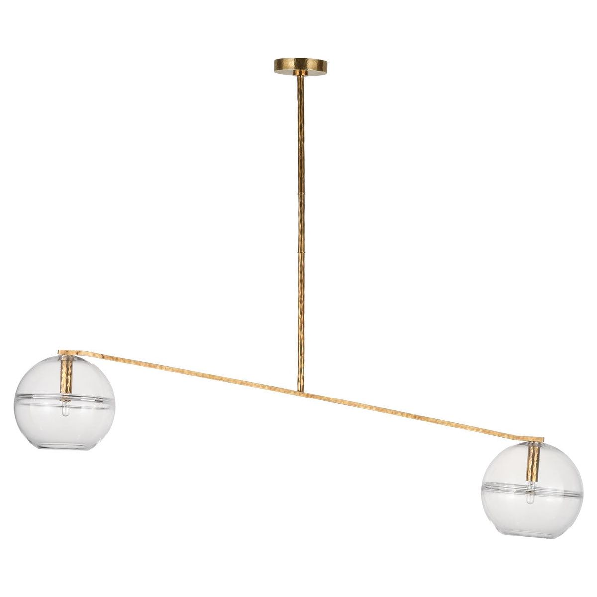 Visual Comfort Modern - SLCH356CPAB - Two Light Chandelier - Lowing - Polished Antique Brass