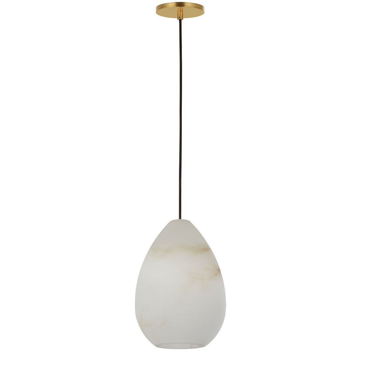 Visual Comfort Modern - SLPD544ALBHAB - One Light Pendant - Alina - Hand Rubbed Antique Brass