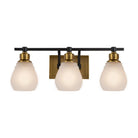Artcraft Canada - AC11683BB - Three Light Bathroom Vanity - Nelson - Brass & Black