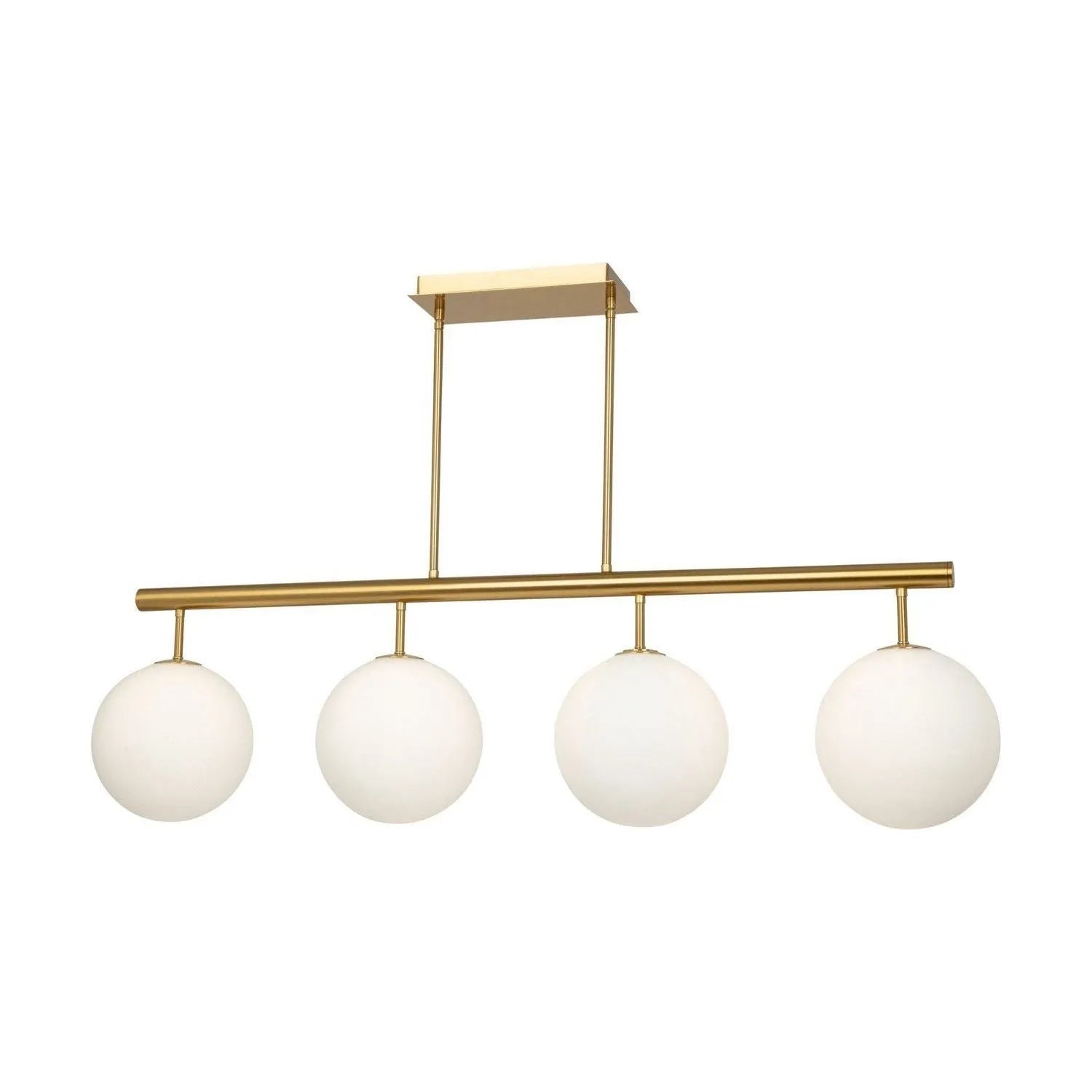 Artcraft Canada - AC11764BR - Four Light Island/Pool Table - Aurelia - Brass