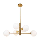 Artcraft Canada - AC11765BR - Six Light Chandelier - Aurelia - Brass
