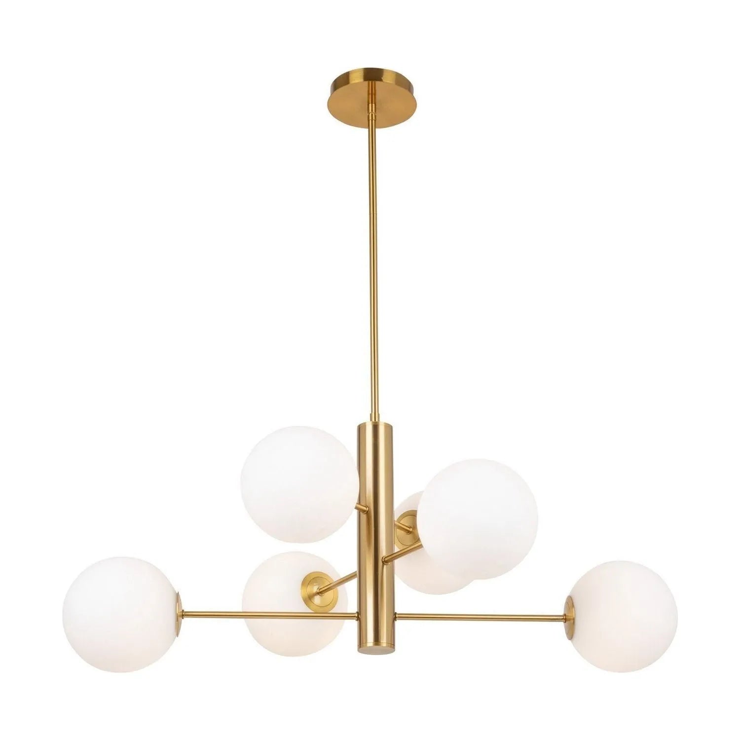 Artcraft Canada - AC11765BR - Six Light Chandelier - Aurelia - Brass