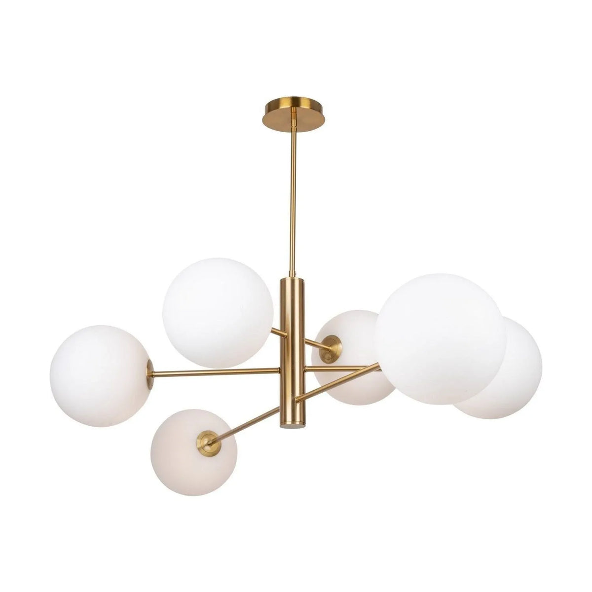 Artcraft Canada - AC11766BR - Six Light Chandelier - Aurelia - Brass