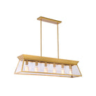 Artcraft Canada - AC11854BB - Six Light Island Chandelier - Lucian - Brushed Brass