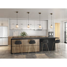 Artcraft Canada - AC11870SW - One Light Pendant - Gem - Black and Brushed Brass
