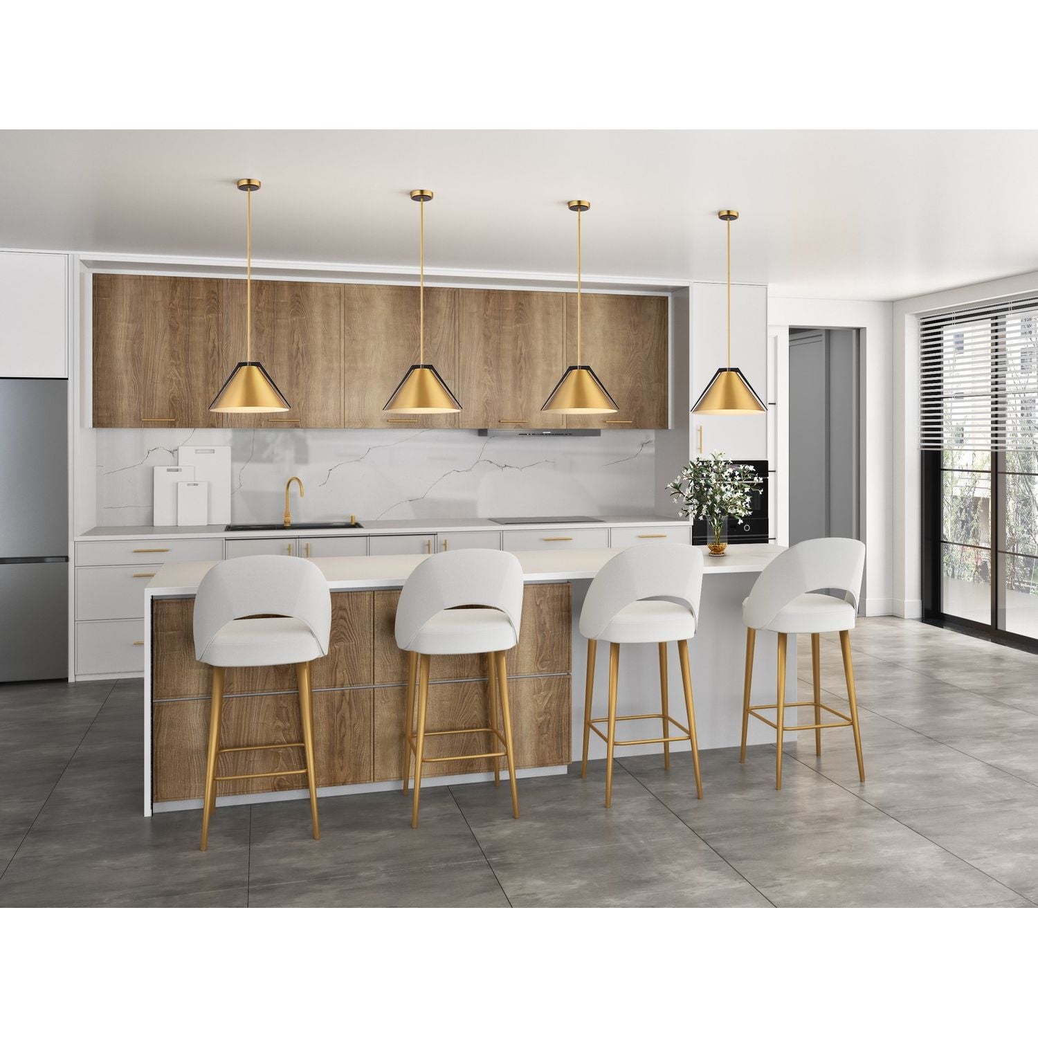Artcraft Canada - AC11910BR - One Light Pendant - Baltic - Brass and black