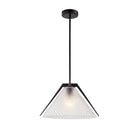 Artcraft Canada - AC11911BK - One Light Pendant - Baltic - Black and Brushed Brass