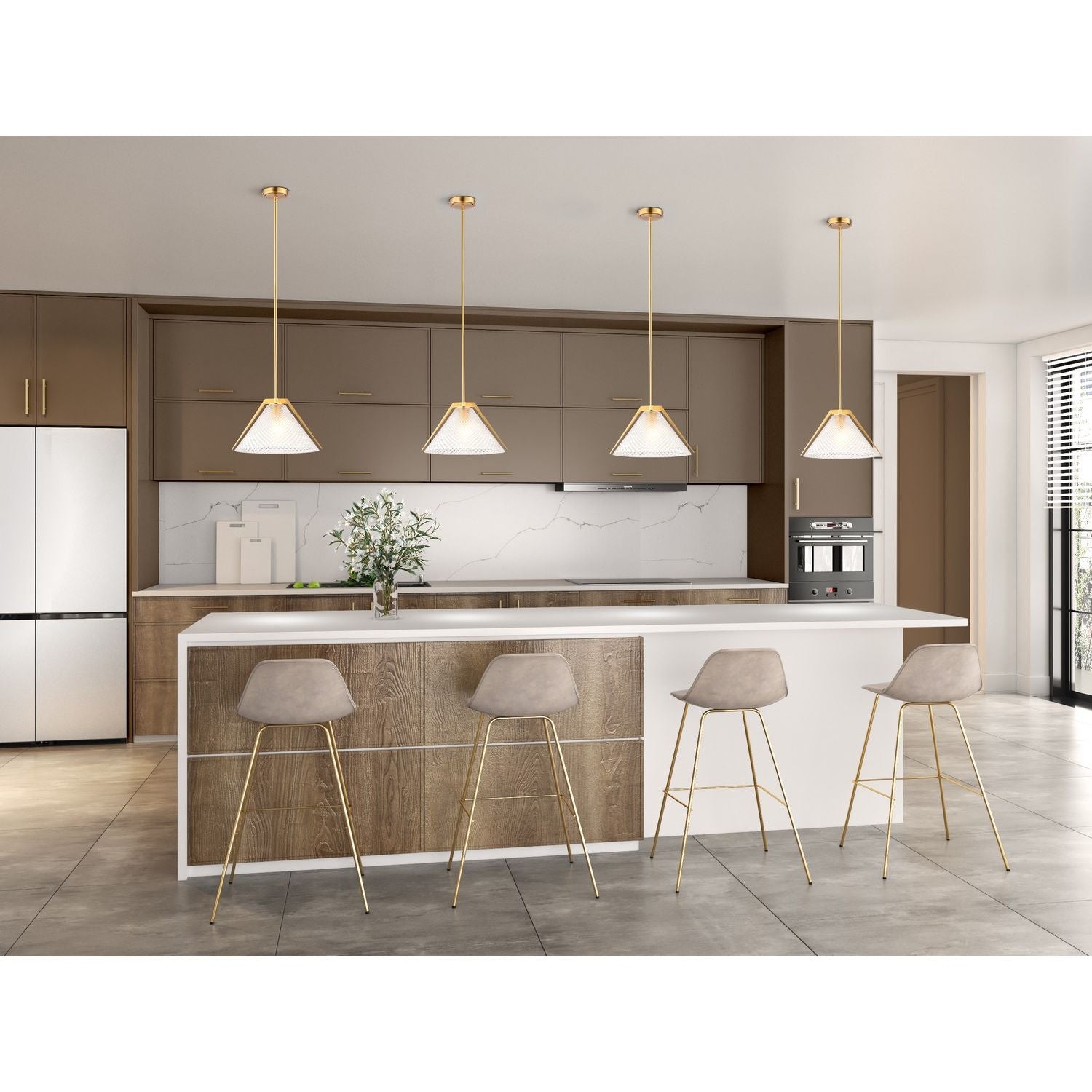 Artcraft Canada - AC11911BR - One Light Pendant - Baltic - Brass and black