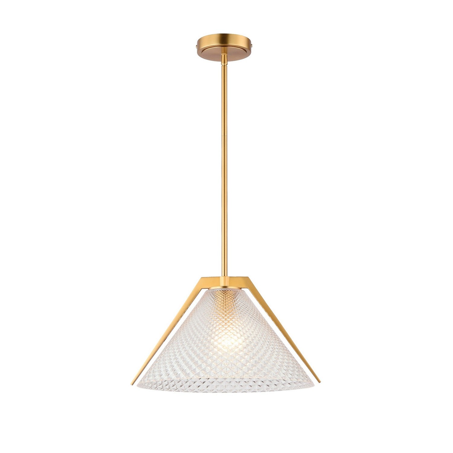 Artcraft Canada - AC11911BR - One Light Pendant - Baltic - Brass and black
