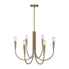 Artcraft Canada - AC11926BR - Six Light Chandelier - Bronte - Brass