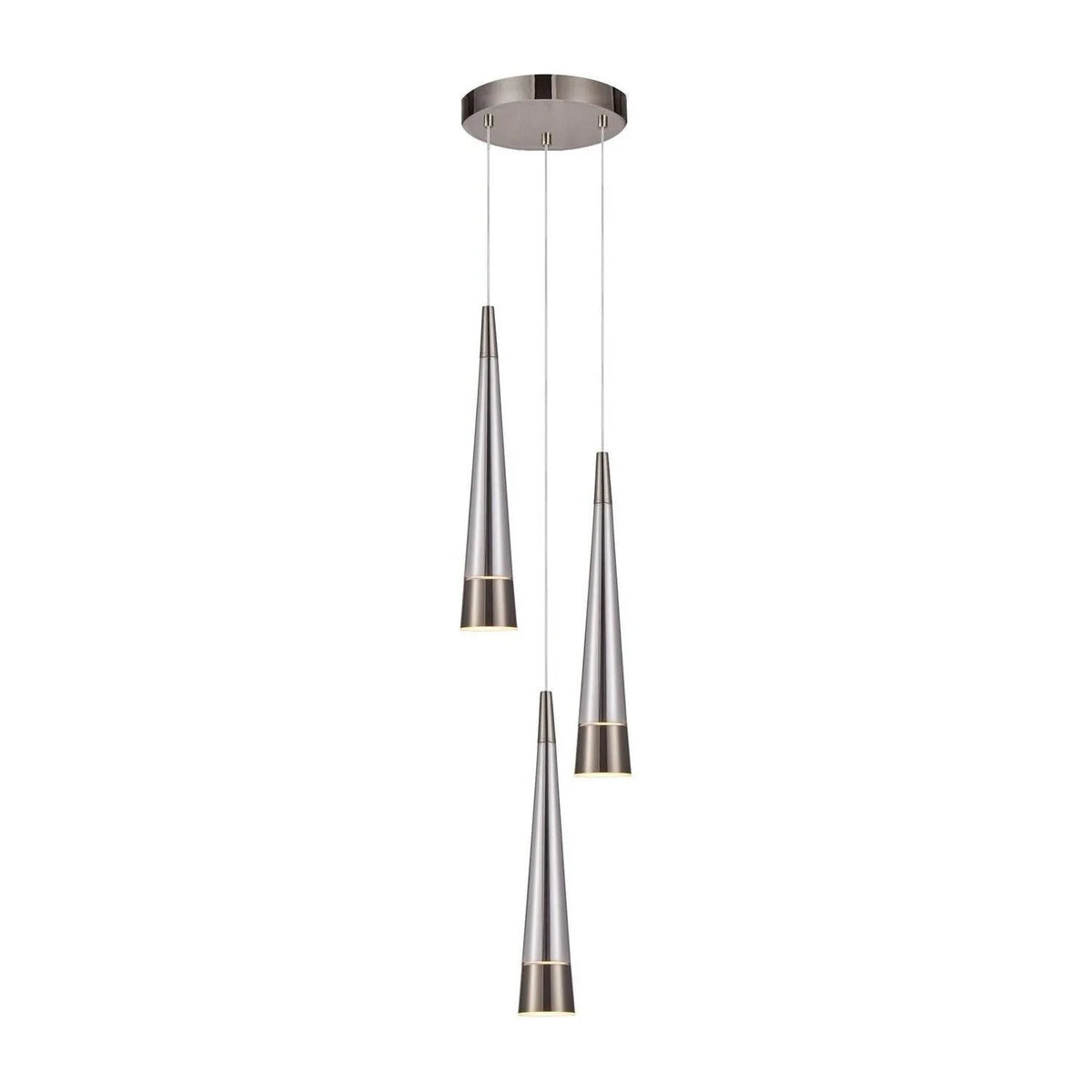 Artcraft Canada - AC6823SM - LED Chandelier - Sunnyvale - Pearl Black and Smoke