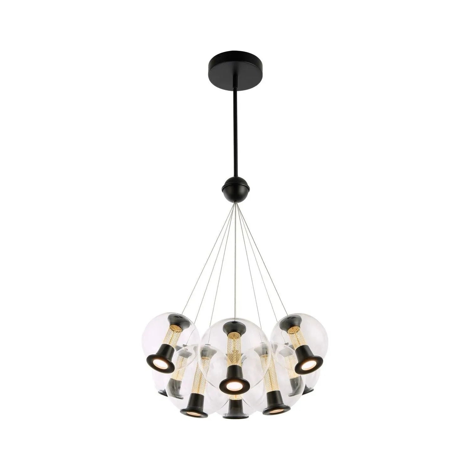 Artcraft Canada - AC6848BK - LED Chandelier - Arlo - Black