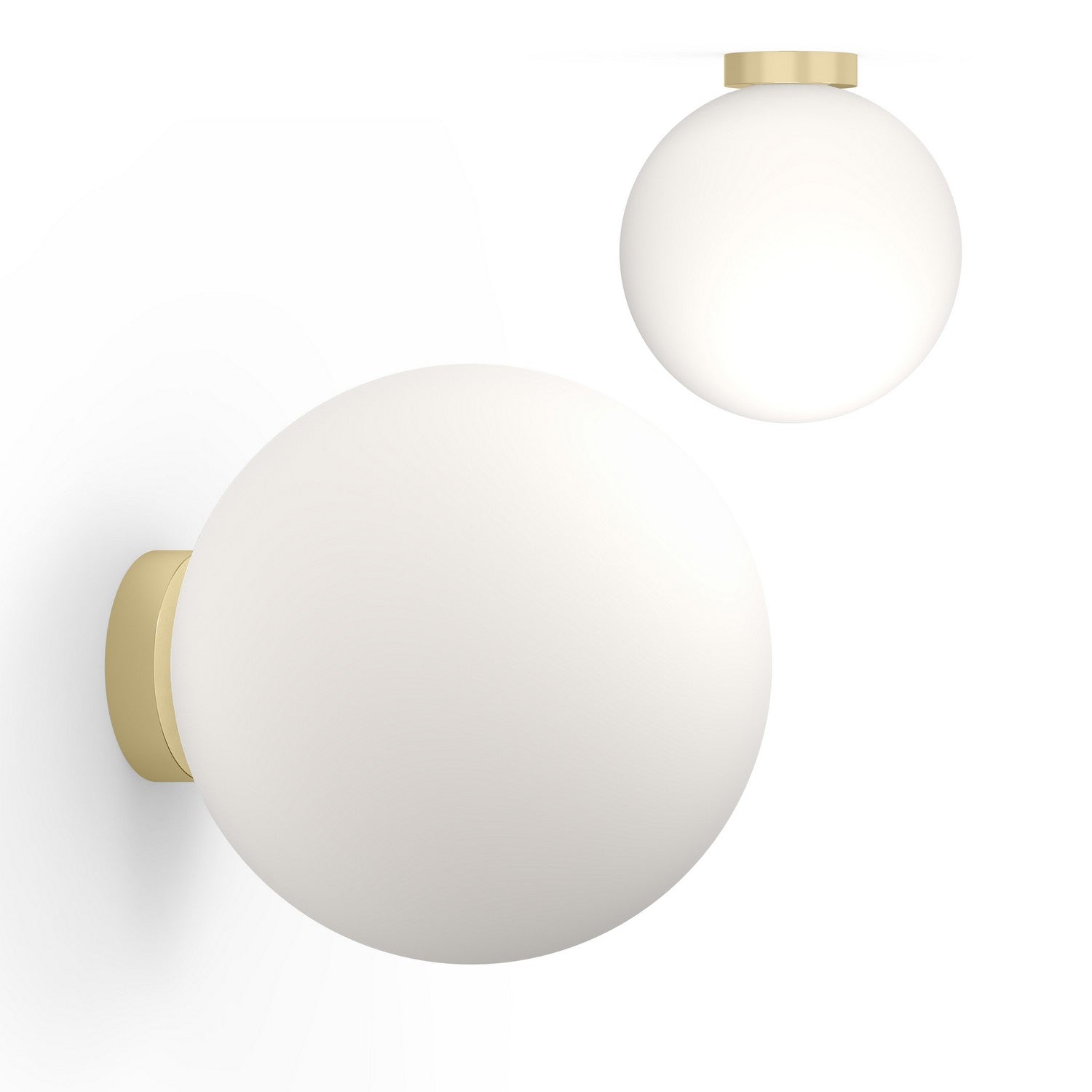 Pablo Designs - BOLA SPH FSH 16 BRA - LED Wall/Ceiling Lamp - Bola - Brass