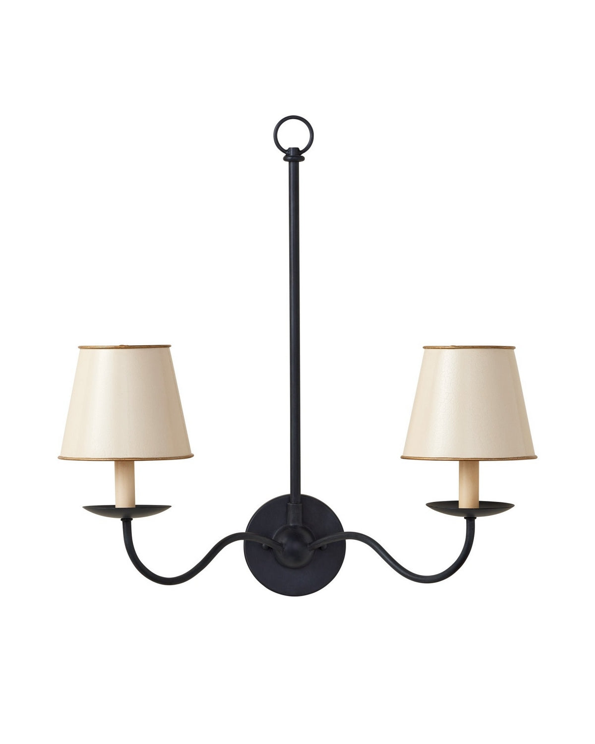 Currey and Company 0900-0029 Tole Tapered Chandelier Shade in Cream