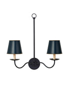 Currey and Company 0900-0030 Tole conique Suspendu Nuance bleue