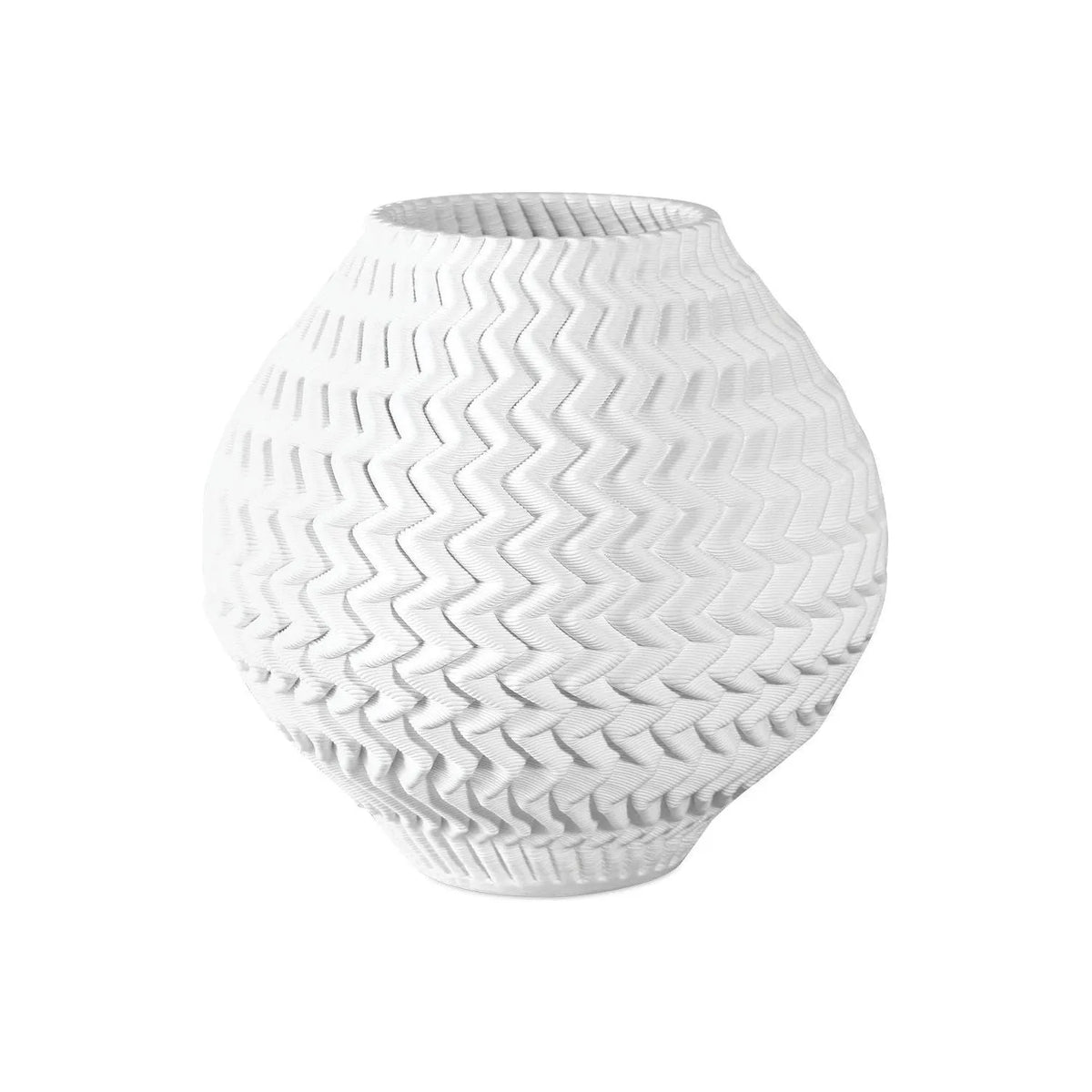 Currey and Company - 1200-0789 - Vase - Plisse - White