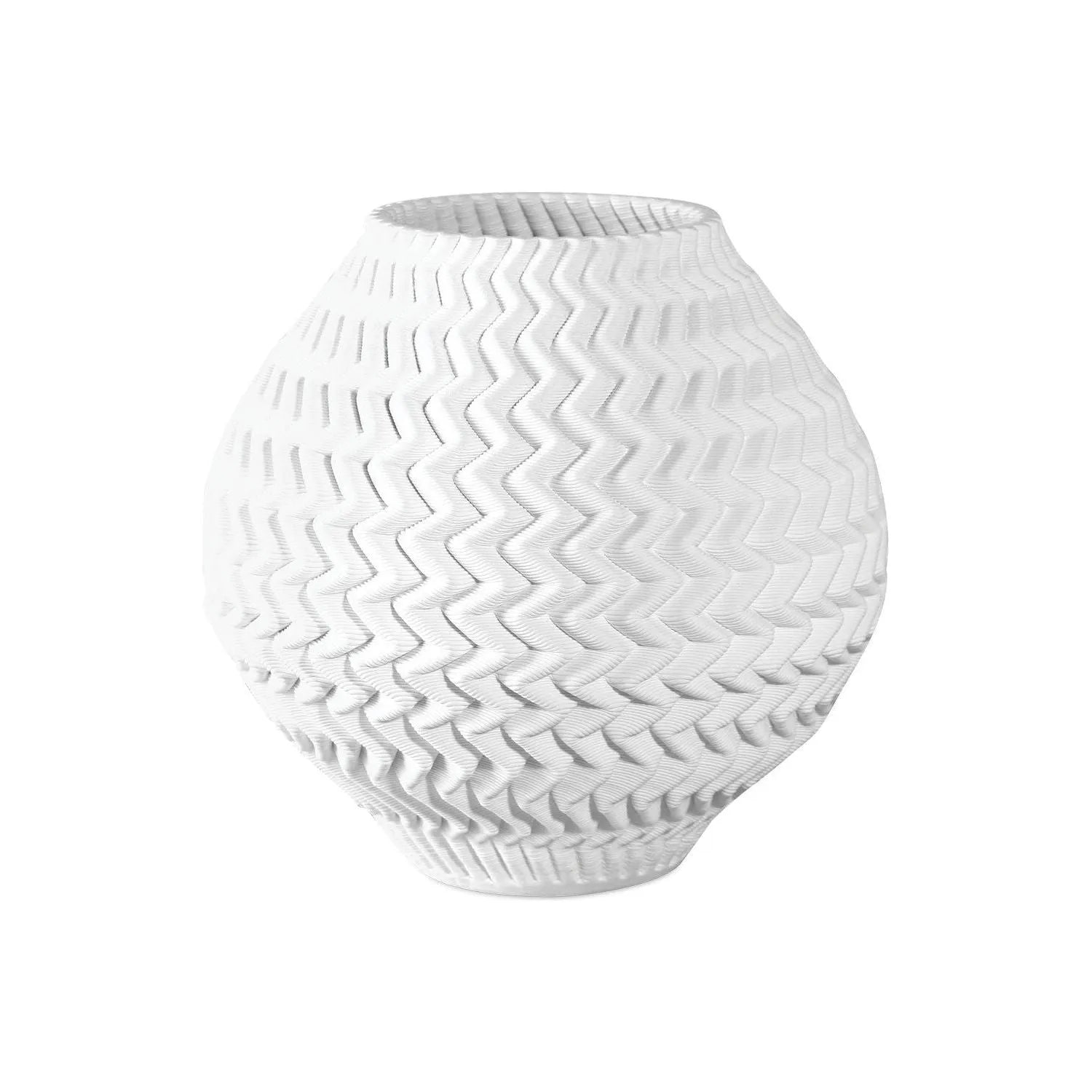 Currey and Company - 1200-0788 - Vase - Plisse - White