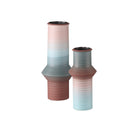 Currey and Company - 1200-0909 - Ensemble de 2 vases - Collection Happy 80's - Bleu/Rouge foncé