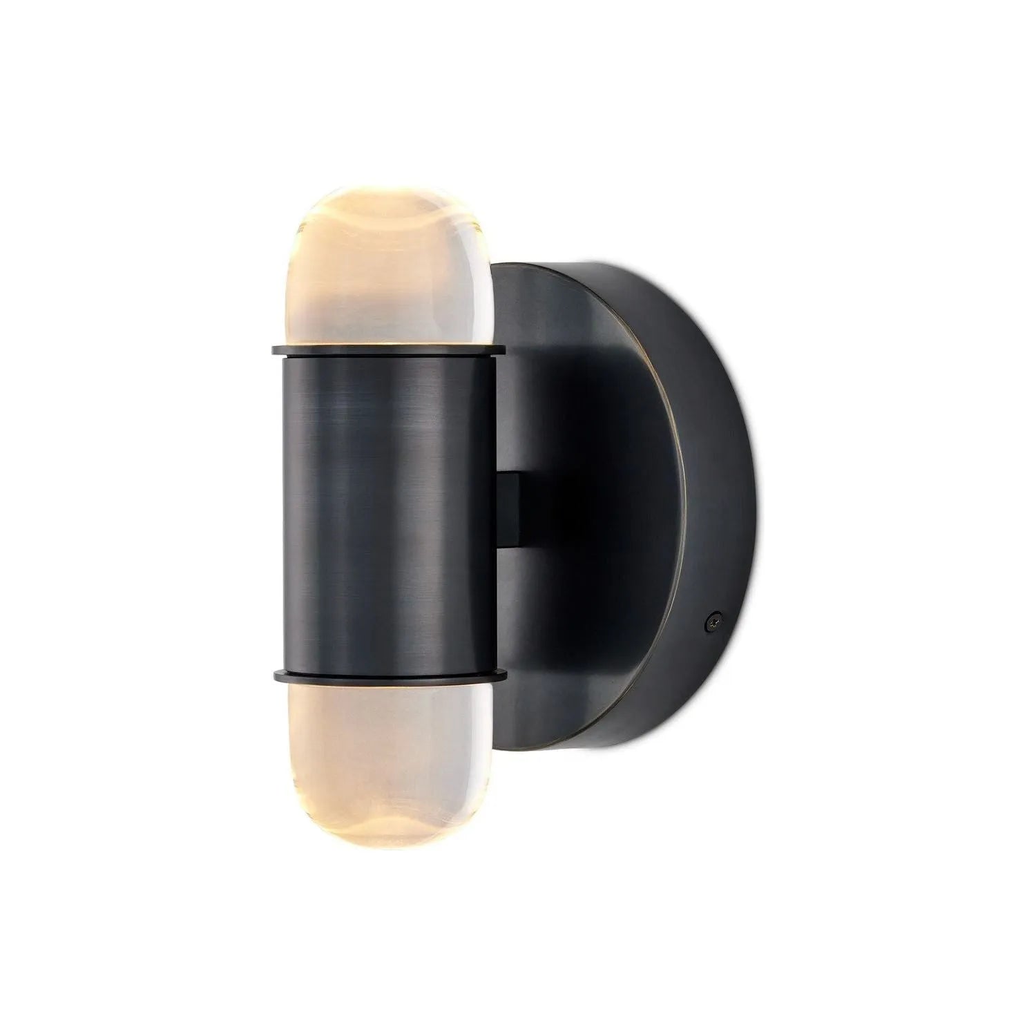 Currey and Company - 5000-0242 - LED Wall Sconce - Capsule - Brushed Brass/Clear