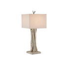 Currey and Company - 6000-0919 - Une lumière Lampe de table Collection Bois Flotté - Bois Flotté Blanchi