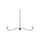 Currey and Company - 9000-1126 - Two Light Chandelier - Saxon - Zanzibar Black