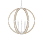 Currey and Company - 9000-1131 - Six Light Chandelier - Bastian Collection - Sandstone/Sugar White