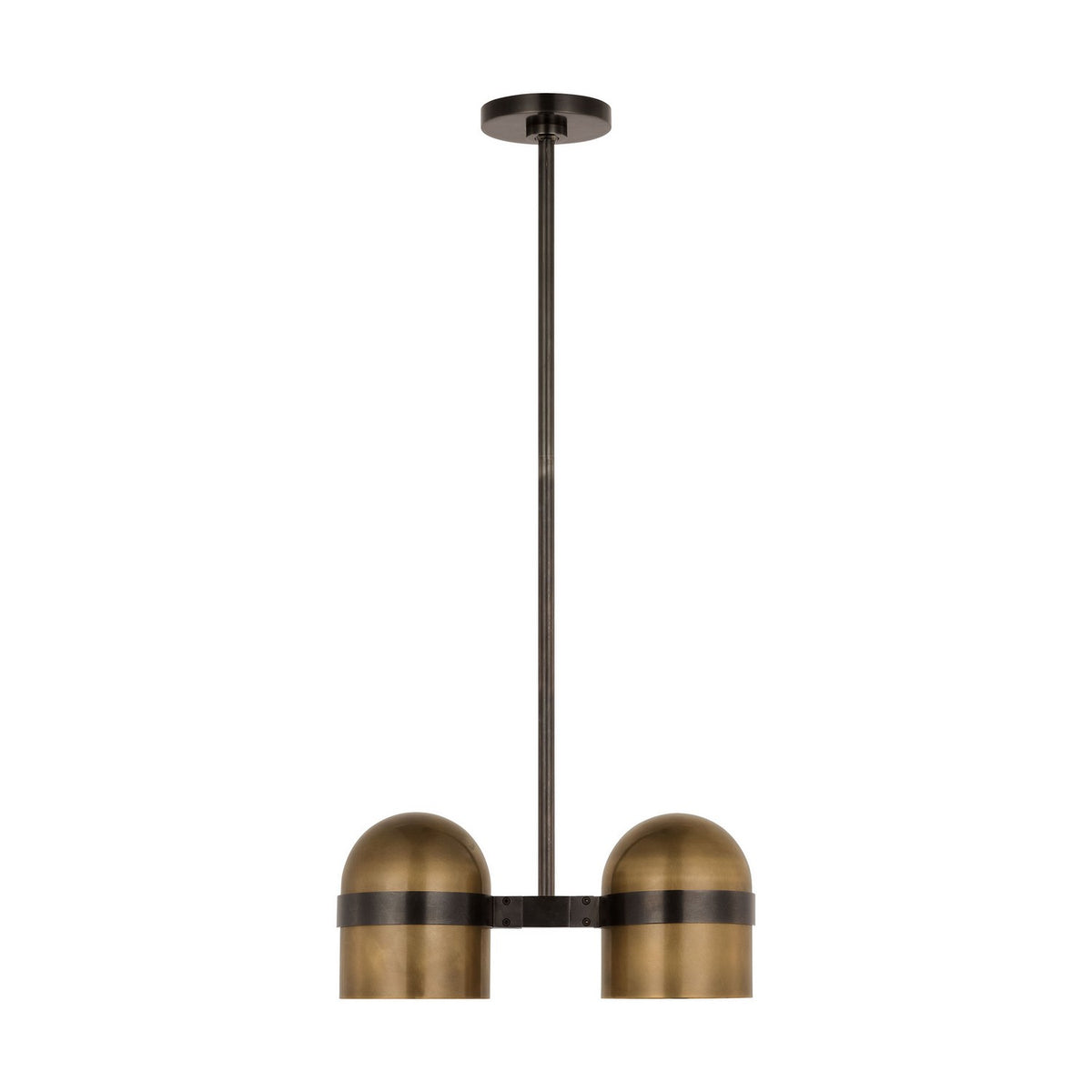Visual Comfort Modern - AKPD33827BDZ/BWB - LED Pendant - Octavia - Blackened Bronze/Bright Worn Brass
