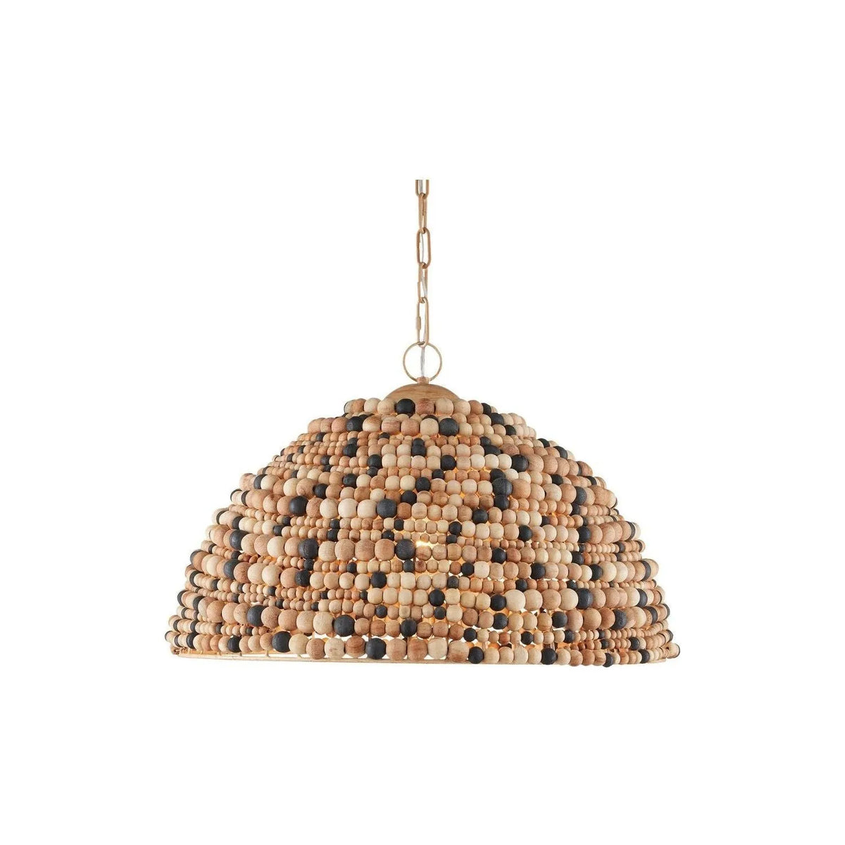 Currey and Company - 9000-1167 - One Light Pendant - Medley - Natural/Tan/Black/Coco Cream