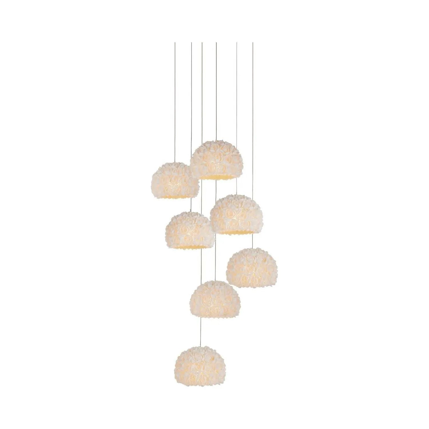 Currey and Company - 9000-1178 - Three Light Pendant - Virtu - Natural