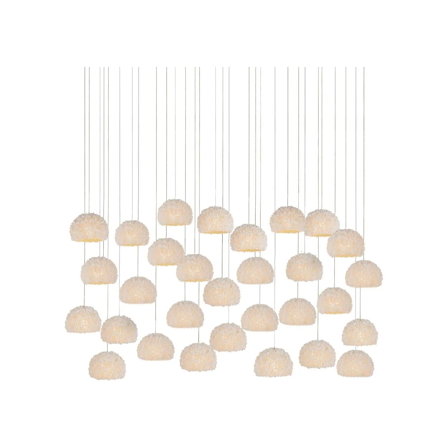 Currey and Company - 9000-1181 - 15 Light Pendant - Virtu - Natural