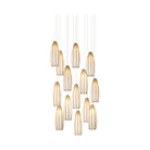 Currey and Company - 9000-1188 - 15 Light Pendant - Parish - White/Antique Brass