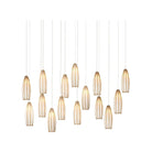 Currey and Company - 9000-1189 - 15 Light Pendant - Parish - White/Antique Brass