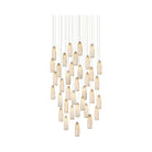 Currey and Company - 9000-1191 - 36 Light Pendant - Parish - White/Antique Brass