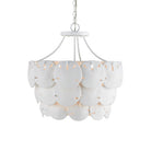 Currey and Company - 9000-1202 - Trois Lumières Suspendu Collection Tulum - Blanc sucre/Blanc