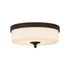 Currey and Company - 9999-0073 - One Light Flush Mount - Bryce - Oil Rubbed Bronze/White