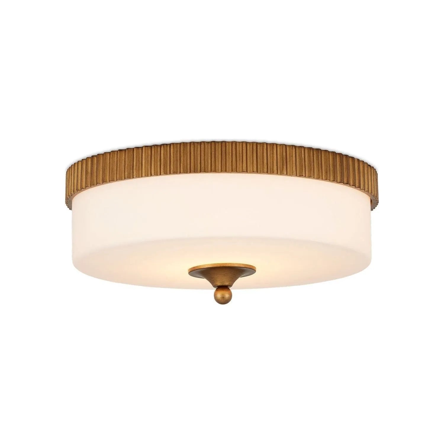 Currey and Company - 9999-0073 - One Light Flush Mount - Bryce - Oil Rubbed Bronze/White