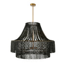 Arteriors DLS11 Hannie Chandelier in Gray Wash / Antique Brass