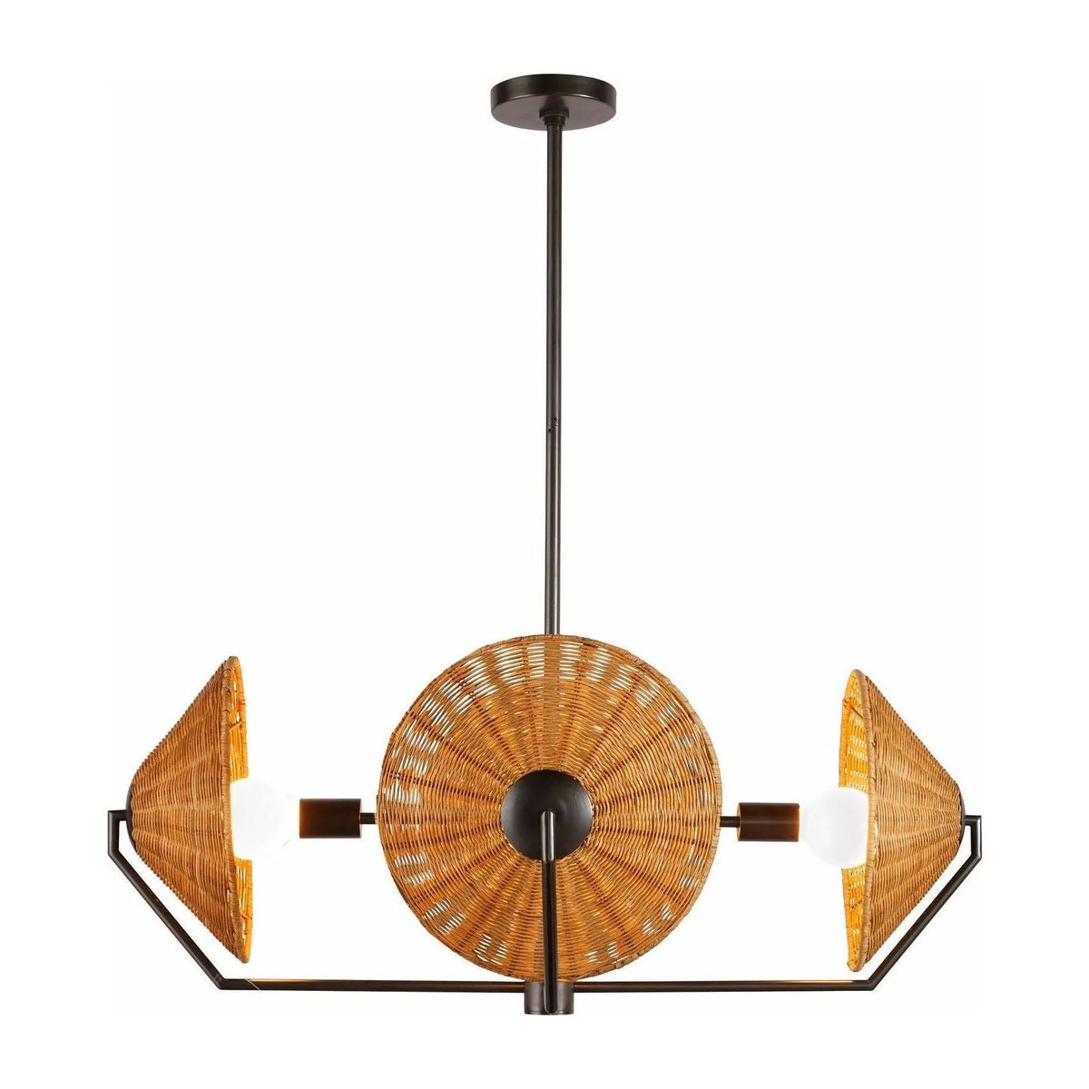 Arteriors - DMC23 - Four Light Chandelier - Coleman - Natural/English Bronze