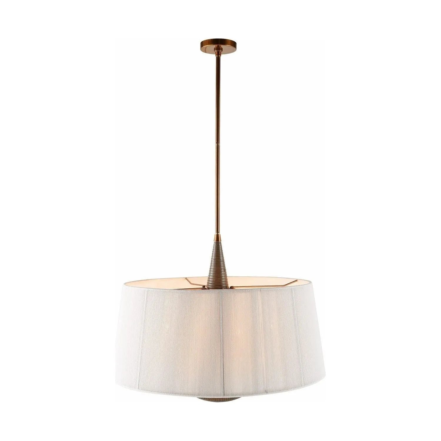 Arteriors - DMC26 - Six Light Pendant - Middlebury - Graphite/Graphite/Heritage Brass