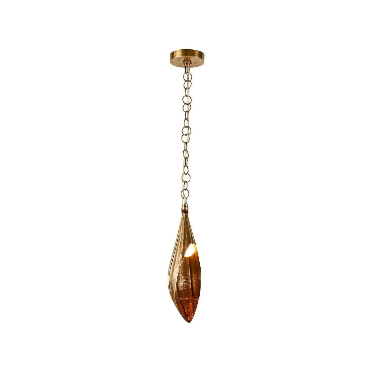 Arteriors - DPI09 - One Light Pendant - Clayton - Vintage Brass