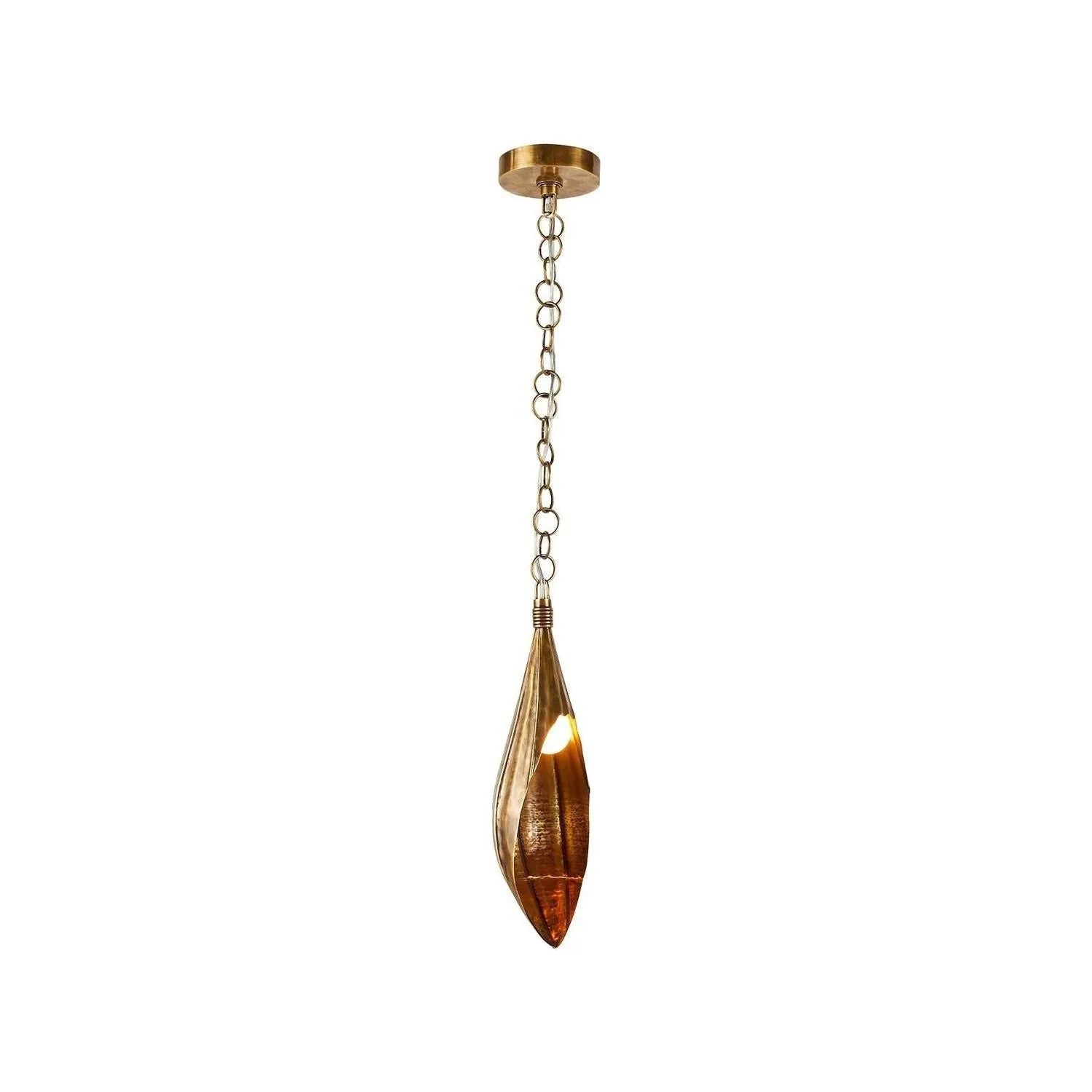 Arteriors - DPI09 - One Light Pendant - Clayton - Vintage Brass