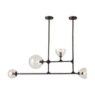 Arteriors - DRC08 - Four Light Linear Chandelier - Dillon - English Bronze/Smoke