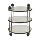 Arteriors - FEI25 - End Table - Carlita - White/Bronze