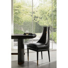 Arteriors - FRI16 - Dining Chair - Crowley - Black/Ebony/Antique Brass